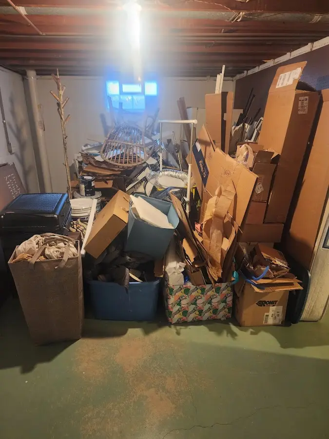 Roll-off dumpster container at job site for Roll Off Dumpster Rental in Beach Park